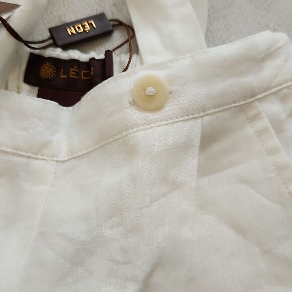 Linen suspender pants - Picture 2 of 3